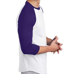 Chemise en jersey raglan pour hommes, douce et respirante, idéale pour les tenues décontractées et les activités de plein air - Product Image 4