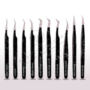 Pince à épiler à volume professionnel pour extension de cils à pointe pointue Matériau en acier inoxydable - Product Image 1