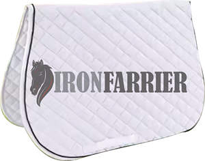 Fabricant de tapis de selle de saut d'équitation équestre en tissu satiné dans toutes les tailles et couleurs Tapis de selle de cheval au meilleur prix - Product Image 1