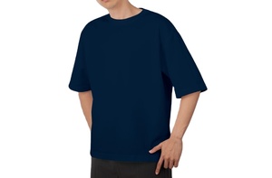 เสื้อยืดผู้ชายคุณภาพสูง ผ้าฝ้ายถัก 100% เนื้อหนา ทรงปกติ คอกลม สตรีทแวร์ พิมพ์ลายดิจิทัล ป้องกันรังสียูวี - Product Image 4