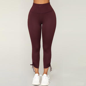 Casual Slim Line Knitted Long <b>Leggings</b> with Short Sleeve Tops Above the Floor Length Designed for Summer 2 Piece Set Women - Product Image 3