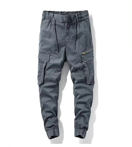 Pantalons cargo Pantalons pour hommes Été Nouvelle tendance de la mode multi-poches Pantalons personnalisés en fibre de polyester grande taille Pantalons cargo décontractés - Product Image 1