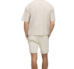 Venta caliente 2025 logotipo personalizado hombres transpirable deporte corto cómodo Color sólido al por mayor mejor precio ejercicio hombres corto - Product Image 2