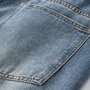 Pantalones vaqueros de mezclilla de moda para hombre Ajuste cónico Tela flexible cómoda Costura duradera Lavado personalizado Producción al por mayor - Product Image 5