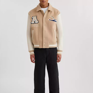 Chaqueta Bomber de Béisbol Ecológica para Hombre, Estilo Urbano, con Logotipo Frontal, Ropa Casual para Exteriores - Product Image 3