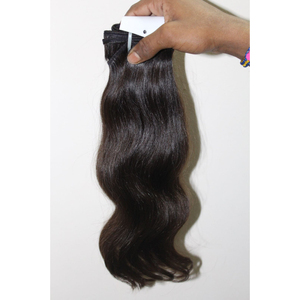Venta al por mayor 100% Extensiones de Remy Virgen India sin procesar Cutícula alineada Templo Ondulado/Recto Onda profunda Solo donante Humano - Product Image 5