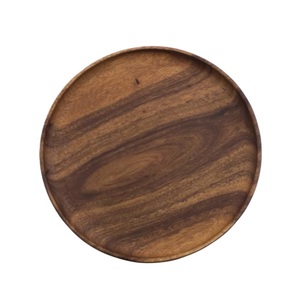 Top Arrival Classic Design Modern Style Wooden Serving <b>Tray</b> & Charging Plate Elegant Wooden <b>Dinner</b> Plate - Product Image 5
