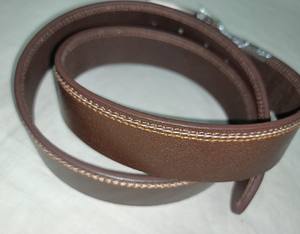 ESPRIT Ceinture classique en cuir véritable de vachette vintage du Pakistan avec boucle à épingle Ceinture de luxe confortable et décontractée, durable et élégante - Product Image 4