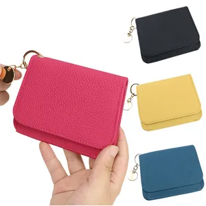 Design custom ladies Short wallet women simple small wallet square mini women's coin purse