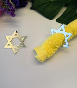 แหวนผ้าเช็ดปากรูปดาวแหวนเงินและผ้าเช็ดปากโบราณสำหรับงานแต่งงานและวันหยุดคริสต์มาสสำหรับโอกาสพิเศษ - Product Image 3