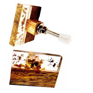 Tiradores de madera de resina cuadrados largos modernos, tirador para armarios, cocinas, dormitorios, baños, salas de estar para uso con cajones - Product Image 2