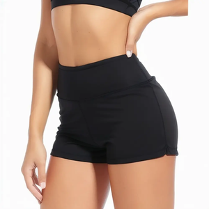 high quality wholesale <b>Women</b> Backless Crop <b>Top</b> <b>Short</b> Sleeve Leggings <b>Shorts</b> Gym Fitness <b>Sets</b> Yoga <b>Sets</b> - Product Image 3