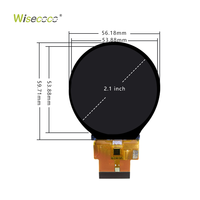 Module d'écran LCD TFT circulaire en gros, résolution 480*480, écran tactile circulaire petit et rond de 2,1 pouces