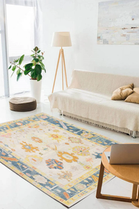 Tapis en laine Oushak à fleurs modernes noués à la main Tapis de zone personnalisés 6x9 dans les tailles 8x10 9x12 10x14 pour la maison Couloir Salon - Product Image 2