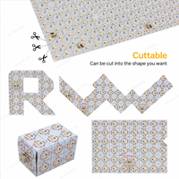 Lámina de Luz LED RAYMATES, Panel de Luz LED Flexible Cortable, Color Blanco, 24V, Panel LED Inteligente Flexible para Debajo de la Piedra