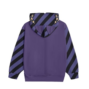 Sudaderas con cremallera de 100 algodón y de alta calidad personalizadas Sudadera con capucha con cremallera de cara completa con impresión de logotipo personalizado - Product Image 2