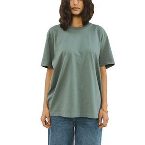 T-shirts pour femmes de style décontracté, coupe ajustée, respirants, en coton doux, avec applications, en tissu jersey, écologiques, de haute qualité, vente en gros - Product Image 1