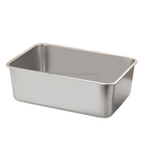 Plateau à instruments manuel en acier chirurgical inoxydable avec couvercle pour usage hospitalier - Ensemble de vaisselle durable - Product Image 6