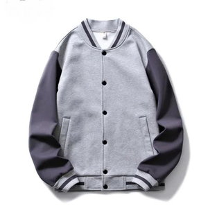 แจ็กเก็ตผู้ชายผู้หญิงปักลายตัวอักษร, แจ็กเก็ตเบสบอลสำหรับฤดูใบไม้ร่วงและใบไม้ร่วง - Product Image 6