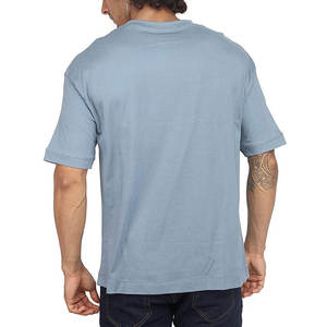 T-shirt en jersey 100 % coton de haute qualité pour homme, avec logo personnalisé, coupe oversize à épaules tombantes, respirant, effet délavé, motif uni vierge - Product Image 6