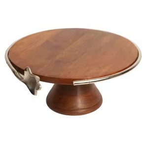 Antique Golden Brass <b>3</b> <b>Tier</b> <b>Cake</b> <b>Stand</b> Decorative Embossed Metal Fruit Bowl & Vintage Style & Party Serving Tray Handicraft - Product Image 4