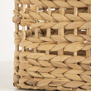 Nice Price Eco-friendly Water Hyacinth Wall <b>Rectangular</b> <b>Basket</b> with Handle Handwoven Wholesales From Vietnam - Product Image 4