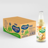 Boisson au lait de soja en marque blanche, saveur originale, bouteille en verre 300ml, service VINUT OEM/ODM disponible, fabricant de boissons Vietnam