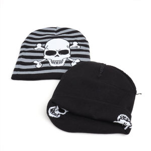 Bonnet tricoté d'hiver unisexe avec logo jacquard personnalisé Bonnet en coton solide brodé à la main 2025 - Product Image 4