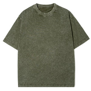 Custom Logo Vintage Acid Washed <b>T</b> <b>Shirt</b> <b>Men</b> Stock Distressed Heavyweight Cotton Blank Oversized 100% Cotton for <b>Men's</b> <b>T</b>-<b>shirt</b> - Product Image 3