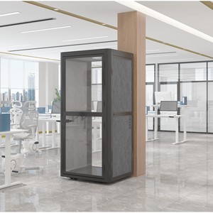 Cabina Telefónica Acústica Móvil Jet-Line 1020x1020x2260 mm Cabina Insonorizada para Edificios de Oficinas y Oficinas en Casa - Product Image 4
