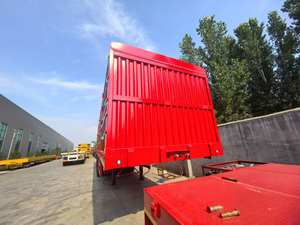 Ruiyuan New Livestock Special 5 Axle Heavy Duty Cage Type Fence Semi Trailer Valla <span class=keywords><strong>de</strong></span> transporte <span class=keywords><strong>de</strong></span> <span class=keywords><strong>ganado</strong></span> Stake Semi Trailer para la venta - Product Image 2