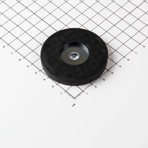 Sistema magnetico gommato Ø57x7,6mm con svasatura cilindrica - Product Image 1