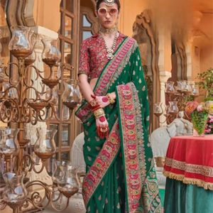 Soie Patola Premium avec Hb Luxury Print Saree Silk Collection Saree de créateur traditionnel - Product Image 1