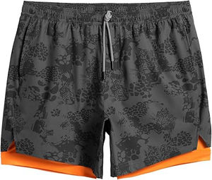 Pantalones cortos deportivos informales sólidos ecológicos de la mejor calidad, tela Oxford gráfica personalizada para hombres - Product Image 5