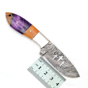 Ensemble de couteaux de chef en acier Damas faits à la main de haute qualité, couteau de cuisine polyvalent de qualité industrielle OEM pour le camping et la chasse - Product Image 5