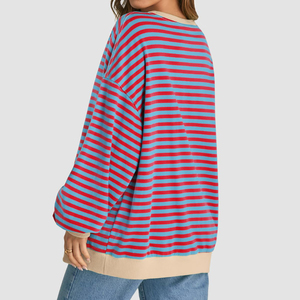 Diseñador de moda cuello redondo pulóver sudadera logotipo personalizado Casual sólido tejido sudaderas con capucha para mujeres nueva llegada colección de invierno - Product Image 4
