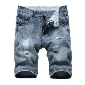 2025 Latest Selling <b>Men</b> Shorts Pants Slim Fit Quick Dry Fabric Casual Short Denim <b>Men</b> <b>Jeans</b> Shorts Customization Design Logo - Product Image 3