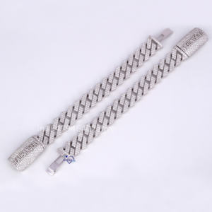 Bracelet de tennis en or blanc 14 carats, superbe diamant cultivé en laboratoire avec un design unique pour les cadeaux et les fêtes - Product Image 5