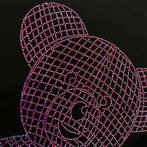 Camisetas de Algodón con Pedrería para Hombre, Estilo Holgado, con Estampado de Pedrería, Venta al por Mayor - Product Image 5