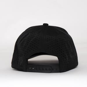 Gorra de camuflaje personalizada corte láser perforado rendimiento Golf gorras de béisbol de camuflaje impermeables con Parche de goma logotipo personalizado de alta calidad - Product Image 5