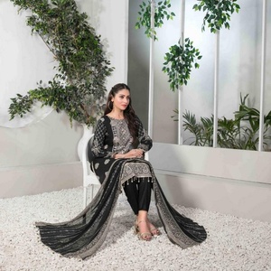 Trajes de 3 piezas de césped paquistaní de marca Original, diseño de bordado Tawakkal, botón tejido de encaje de cintura Natural a la moda - Product Image 6