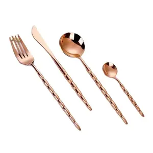 Couverts élégants avec poignée en perles blanches Cuillères à épandre en acier inoxydable Parfait pour la vaisselle de cuisine - Product Image 5