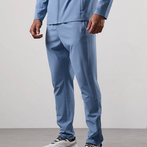 New Arrival Men's Casual Cargo Pants Multi-Pocket Hot Selling Loose Jogger Straight Curved Striped with Plain Dyed Style - Product Image 1