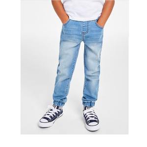 BD's nouveauté Slim Fit garçons jean pantalon bleu lavé haute ceinture élastique décontracté Stretch OEM Service - Product Image 4