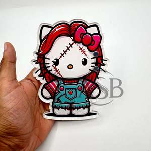 Azulejos de pestañas acrílicas con logotipo personalizado de Halloween con imanes para pinzas, azulejos de pestañas con personaje de dibujos animados de terror sostenible con logotipo personalizado - Product Image 4