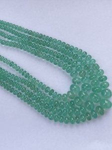 Cuentas Redondas Lisas de Esmeralda Rusa Natural de 4mm y 10mm, Collar de Piedras Preciosas, Hilo Oscuro, Nuevo Stock, Venta al por Mayor AAA - Product Image 4