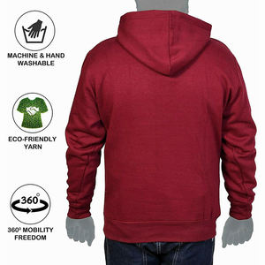 Impression de logo personnalisée, sweats à capuche lourds 300 g/m², 100 % coton, style à fermeture éclair ou à capuche, imperméables et anti-rétrécissement, commandes en gros - Product Image 4