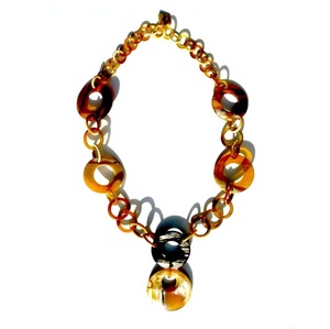 Collar de Eslabones Gruesos para Mujer, Cadena de Cuerno de Búfalo Natural, Joyería de Moda Moderna Hecha a Mano y Ecológica para Bodas - Product Image 5