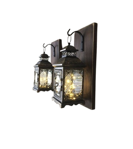 Juego de 2 farolillos de metal en diseño personalizado Lo mejor para fines de decoración en el hogar y el restaurante para uso regular - Product Image 1