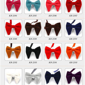 Nœud Papillon Homme Pré-Noué Surdimensionné en Velours, Grand Nœud Papillon Formel pour Smoking en Polyester Jacquard, Style Tendance - Product Image 6